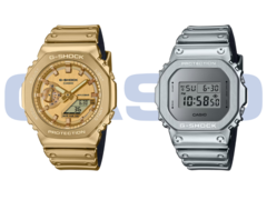 The Casio GM-2100YMG-9A9 (left) and GM-5600YM-8A8 (right). (Image source: Casio)