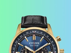 Citizen’s new Racing Chronograph pairs a blue dial with a gold-tone case
