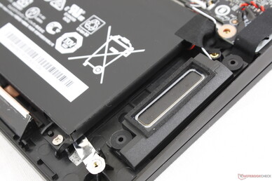 2x 2 W speakers located near the front corners 2x 2 W speakers located near the front corners