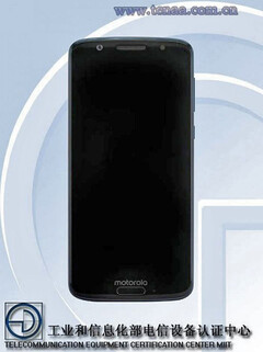 Moto G6 front (Source: TENAA)