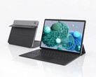 The S13 Neo is currently available for $576 at AliExpress. Pictured: a promo picture showing the front and back of the convertible with magnetic keyboard attached.