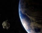 An artist’s illustration showing an asteroid and the Earth. (Image source: Batman111 - Pixabay)
