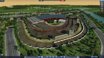 Pictured: A gameplay screenshot from Transport Fever.