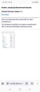 Kraken benchmark - Firefox (Image source: Screenshot - Sergey Tarasov - Notebookcheck)