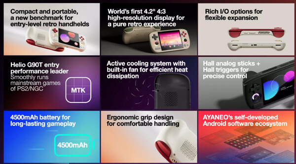 Ayaneo Pocket Air mini key specs. (Image source: Ayaneo)