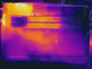 Thermal profile, underside