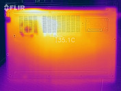 Heat development - bottom (idle)