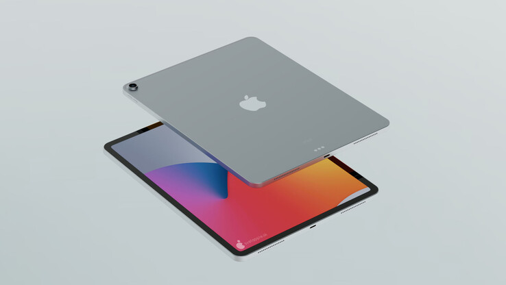 Renders of what the iPad Air 4 is expected to look like. (Image: SvetApple)