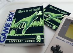 &quot;Where is My Body?&quot; will be delivered as a physical Game Boy cartridge. (Image source: Greenboy Games)