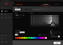 Omen Command Center: RGB lighting settings