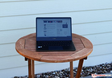 the Asus ZenBook Flip S in shade