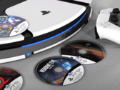 This "taco" inspired fan-made concept design for the PS5 copies the DualSense controller's colorway. (Image source: VR4Player)