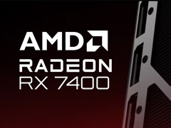 AMD has confirmed Radeon RX 7400 retail branding in lieu of an actual product image. (Image source: AMD - edited)