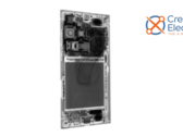 The S23 Ultra, under imaging. (Source: iFixit via YouTube)