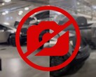 Tesla has released an internal memo banning all photography of the Cybertruck under threat of disciplinary action. (Image source: randomness2646 on TikTok / Flaticons - edited)