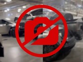 Tesla has released an internal memo banning all photography of the Cybertruck under threat of disciplinary action. (Image source: randomness2646 on TikTok / Flaticons - edited)