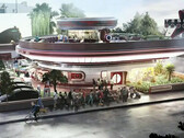 The Diner and Drive-In Movie Supercharger render (image: Tesla)