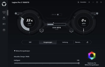 Performance modes in Lenovo LegionSpace