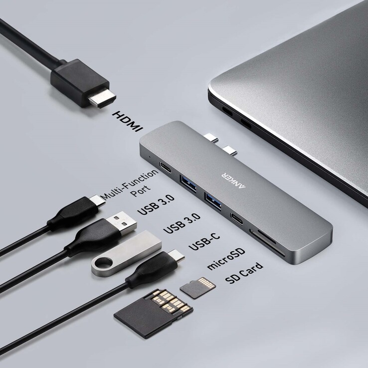 The old Anker 547 USB-C Hub (7-in-2). (Image source: Anker)