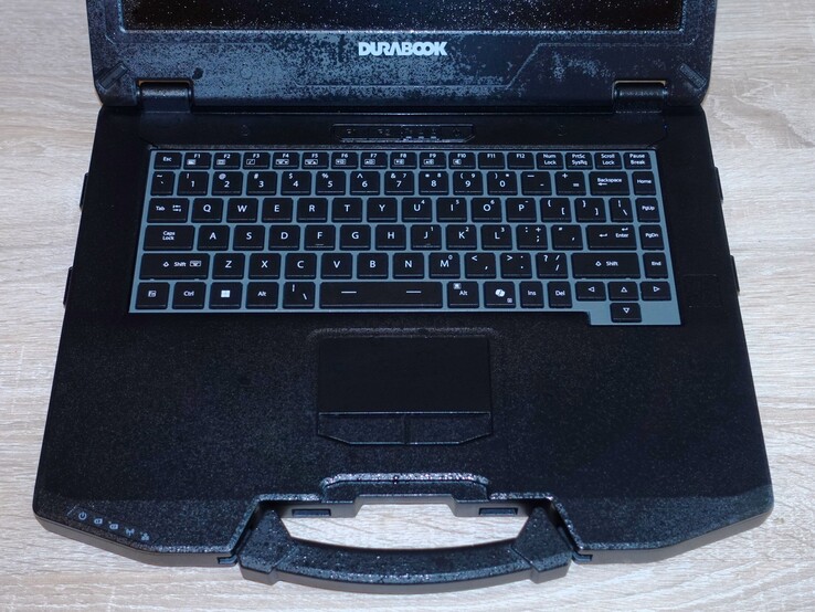 Touchpad and keyboard are resilient to moisture or water spray
