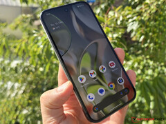 The base Google Pixel 9 Obsidian Black is currently available at $544.98. Pictured: the front of the phone. (Image source: Notebookcheck)