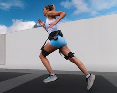 The X Ultra (pictured above strapped to a woman) may put off seasoned runners who prefer training to assistive devices, but could be helpful for those with certain health issues (Image source: Hypershell)