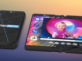 Render of what LG's foldable device could end up looking like. (Source: LetsGoDigital)