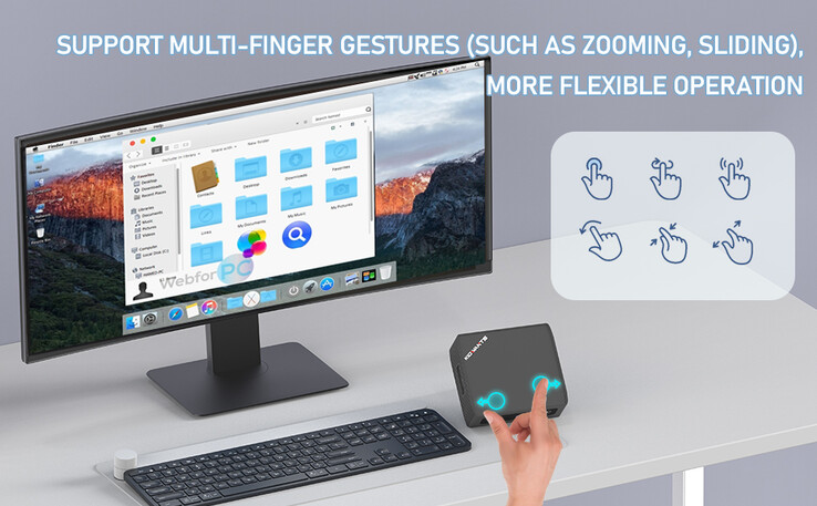 Multi-touch gesture support (Image source: Kidwants)