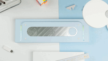 ND104 wireless mechanical keyboard in blue. (Image source: Chilkey)