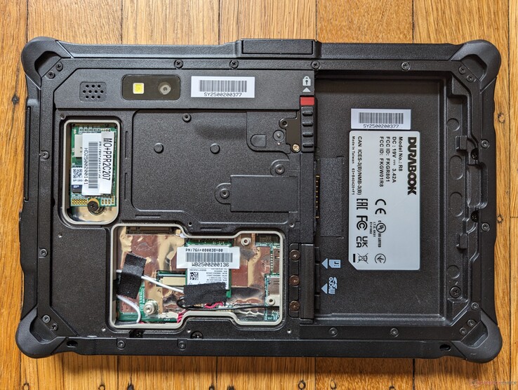 The M.2 2242 SSD, WAN slot, and WLAN module are all easily accessible via a removable plate on the back