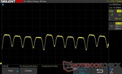 75% brightness: DC Dimming 269.96 Hz