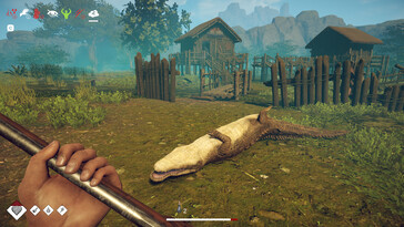 An image showing a crocodile in Survival: Fountain of Youth.