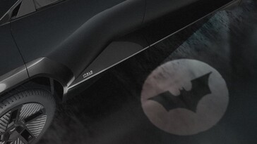 The Mahindra Batman EV wing mirror puddle (Image source: Mahindra)