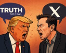 Trump and Musk are now slandering each other on their social network platforms. (Image source: AI generated)