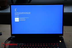 The dreaded blue screen.