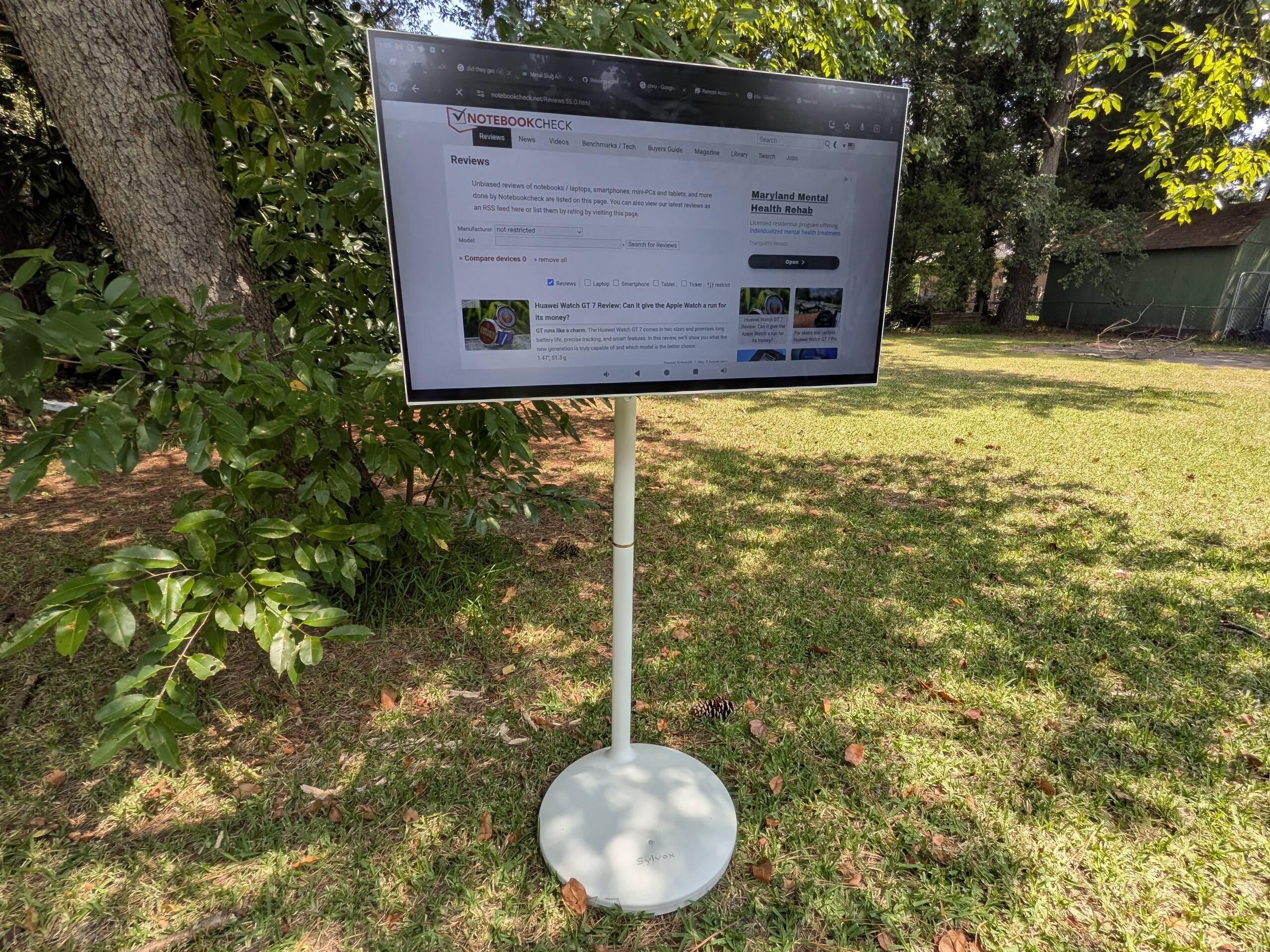 The Sylvox rolling TV can truly go anywhere