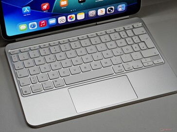A comfortable keyboard and trackpad...