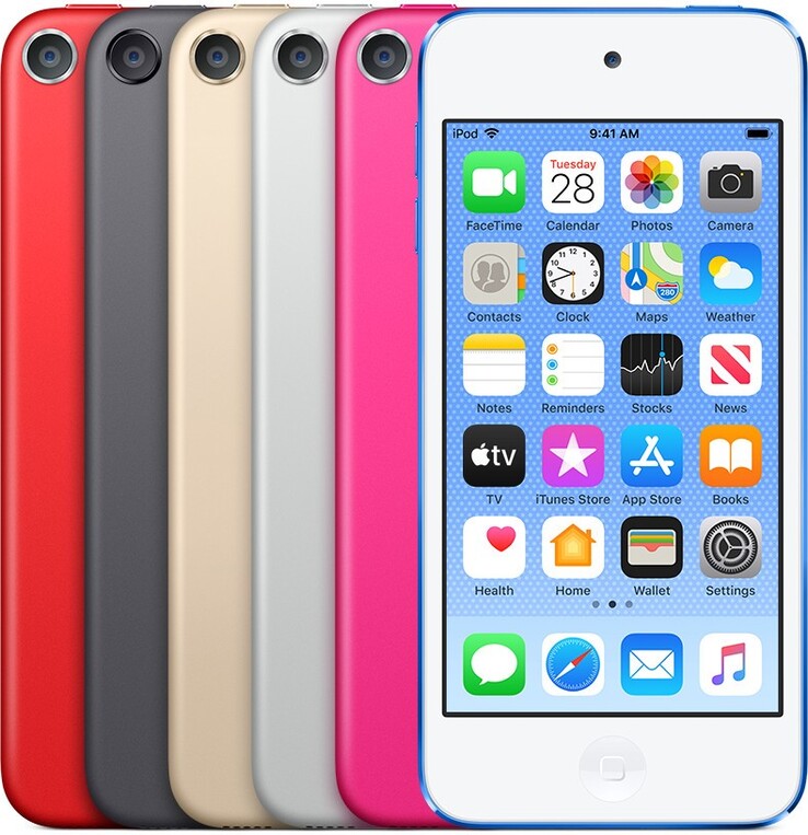 One last look back at the entire iPod Touch range of colors. (Source: Apple)
