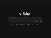 Home screen of the Kimi web interface with input field and K3 logo