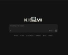 Home screen of the Kimi web interface with input field and K3 logo