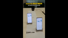 Motorola allegedly demos its remote wireless charging system. (Source: YouTube)
