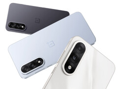 The OnePlus Nord 5 comes in Dry Ice, Marble Sands and Phantom Grey colour options. (Image source: OnePlus)