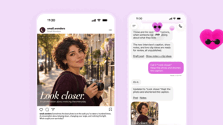 A Dot turns an interview into a social-media post, show notes and video clips, then updates the material after receiving feedback.