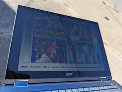 Outdoors under direct sunlight