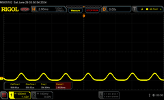 PWM: 2/10 Brightness, ~360 Hz