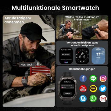 The smartwatch has a decent amount of features, but maps are missing (Image source: Kospet)