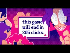 This game will end in 205 clicks was released on Steam on August 5 and is completely free to play. (Image source: Steam)