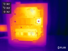 Acemagic S1 during the stress test (opened left side)