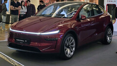 New Tesla Model Y in Ultra Red color (Image source: Sawyer Merritt/X)