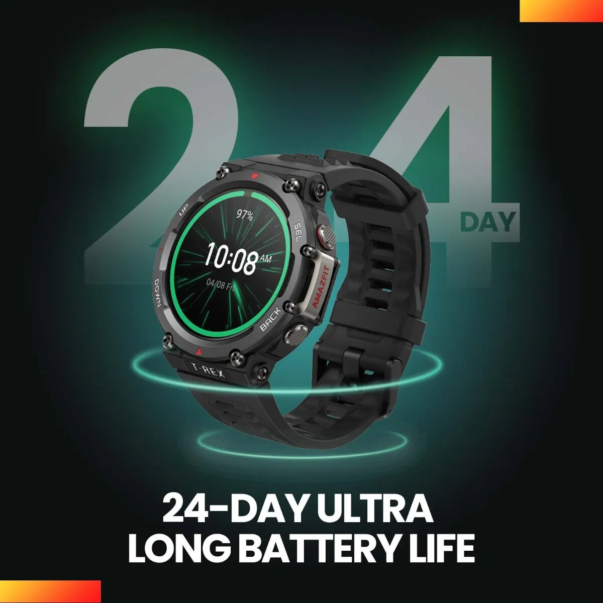 Amazfit T Rex 2 Rugged GPS smartwatch launched with an AMOLED